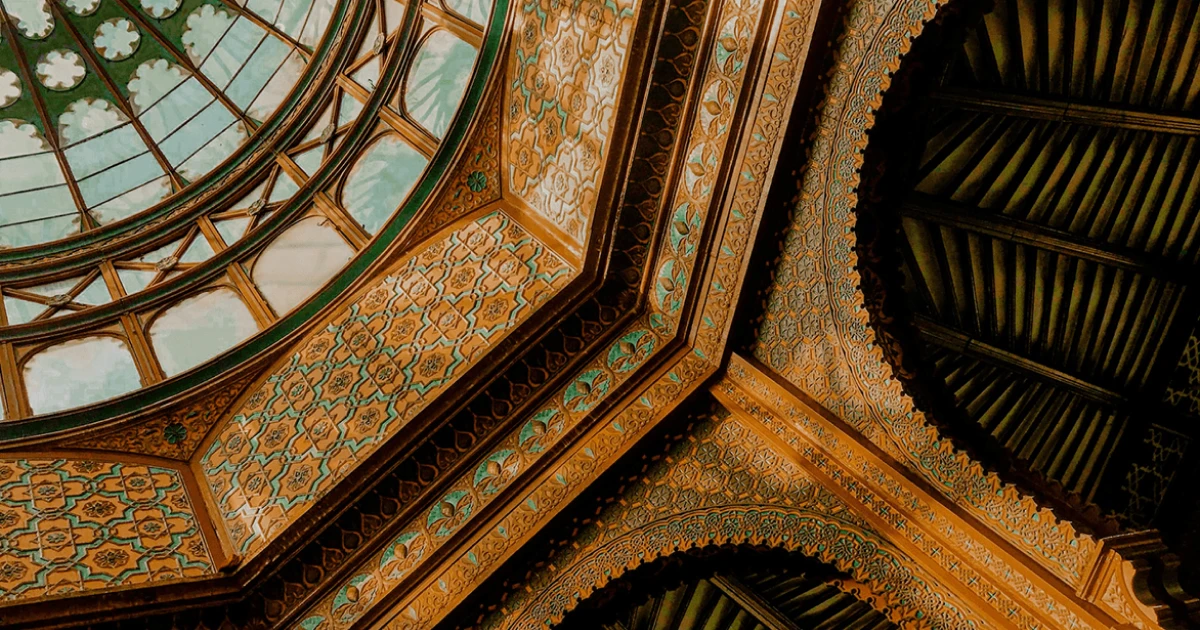 details in a ceiling